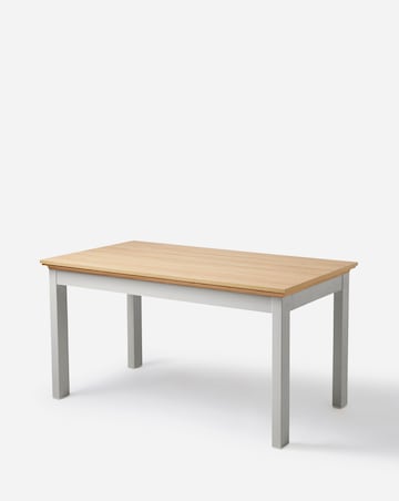 Julipa Ashford Dining Table with 4 Ava Fabric Chairs