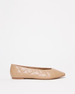 Draconia Pointed Toe Flat Ballerina - Wide Fit (E)