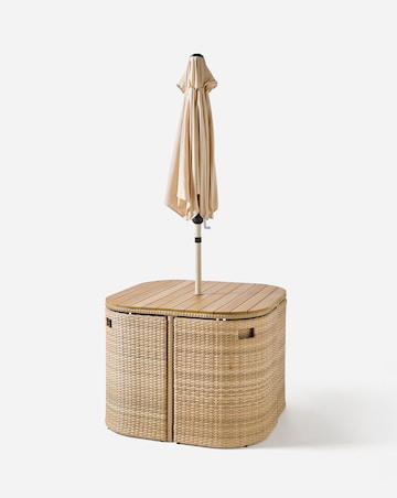 Seville Compact Dining Set with Parasol