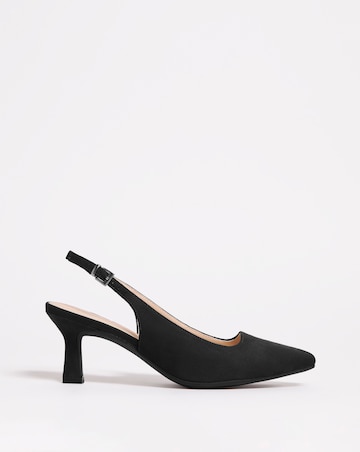 Marina Flexi Sole Kitten Heel Slingback - Wide Fit (E)