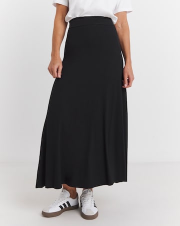 Stretch Jersey Maxi Skirt