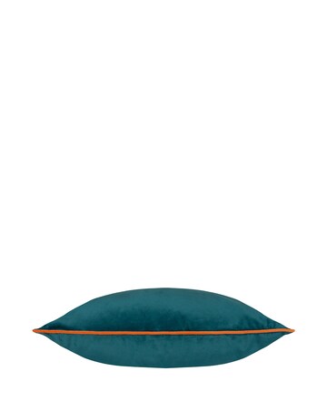 Furn Meridian Large Velvet Cushion Cover - Teal/Tiger