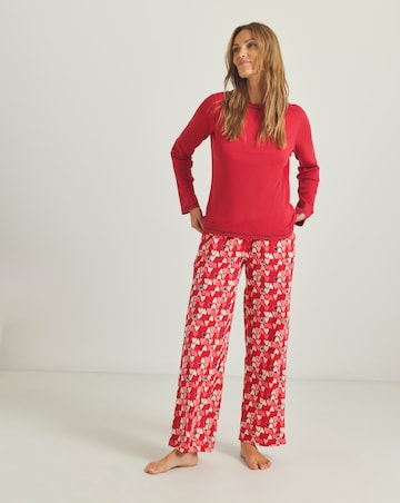 Simply Be (2 Pack) Ribbed Top Pyjama Sets