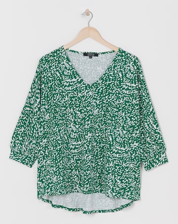 Printed Oversized Top
