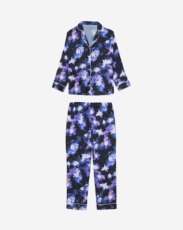 Figleaves Stretch Satin Button Through Pyjama Set