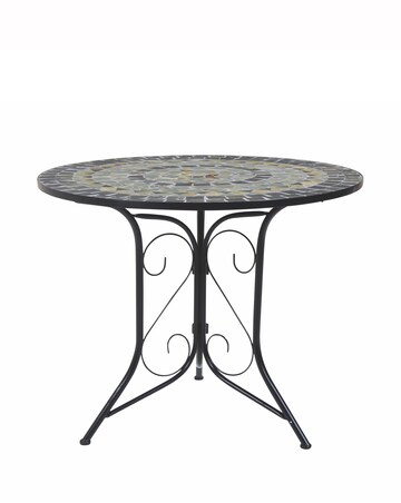 Charles Bentley Mosaic 4 Seater Dining Set - Blue