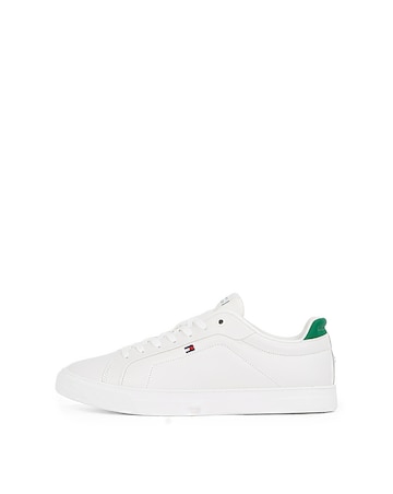 Tommy Hilfiger Icon Court Trainer - Green/Ecru