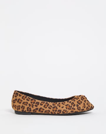 Nova Twist Front Ballerina Shoes Wide E Fit