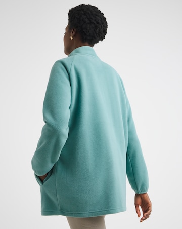 Zip Through Longline Fleece