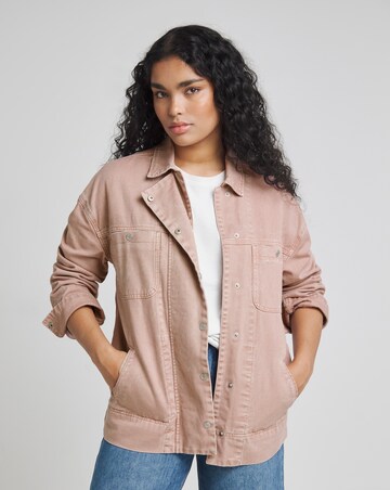 Ballet Pink Denim Workwear Jacket