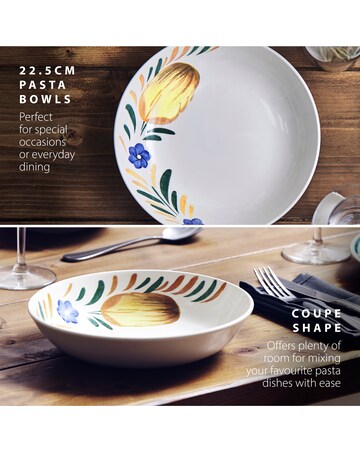 Wade Capri Set of 4 Pasta Bowls