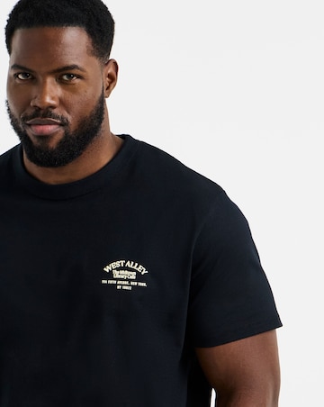 Jack& Jones Bedford Back Graphic T-Shirt - Black