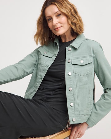 Green Western Denim Jacket