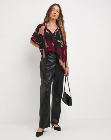 Religion Tie Neck Blouse