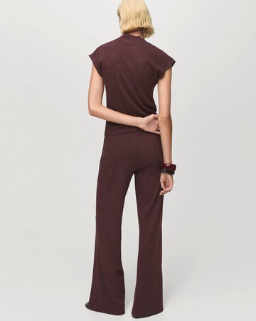 Mango Relaxed Flare Trousers