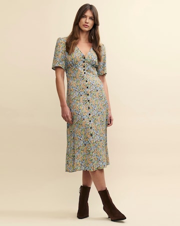 Nobody's Child Wildflower Print Alexa Midi Tea Dress