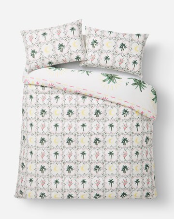 Ariana Palm Cotton Blend Duvet Cover Set
