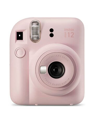 Fujifilm Instax Mini 12 Instant Camera with Case, Album, Cards & Pegs - Pink