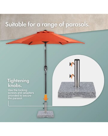 VonHaus Square Granite Heavy Duty Parasol