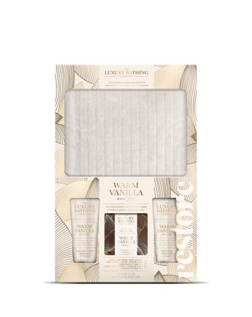 The Luxury Bathing Company Velvet Pouch Set - Warm Vanilla & Fig