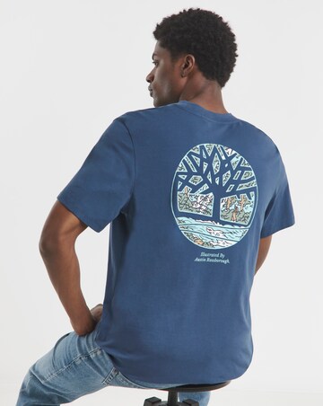 Timberland Illustrated Tree Back Graphic T-Shirt - Dark Denim