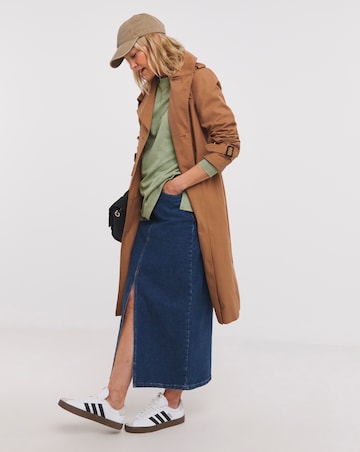 Green Acid Wash Classic Longline Sweatshirt