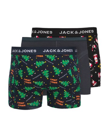 Jack & Jones Christmas Trunks 3 Pack - Multi