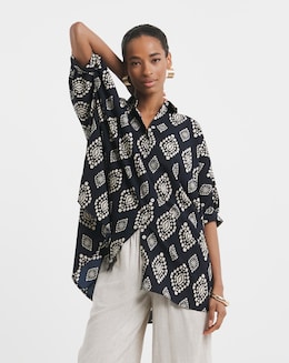 Printed Oversized Blouse