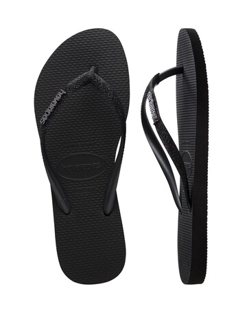 Havaianas Slim Glitter II Toe Post Flip Flop Sandals