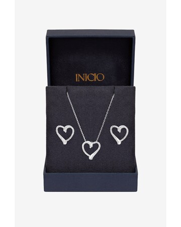 Inicio Pave Open Heart Set - Gift Box
