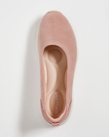 Leather Sporty Ballerina E Fit