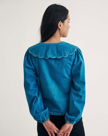 Nobody's Child Denim Birdie Blouse
