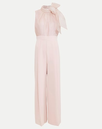 Phase Eight Stephy Shimmer Tie Neck Jumpsuit