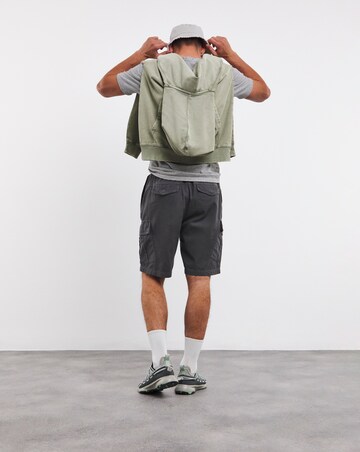 Elasticated Garment Dyed Cargo Short