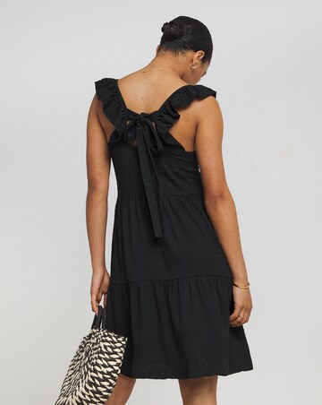Simply Be Black Textured Jersey Smock Dress