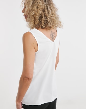 V Neck Woven Vest