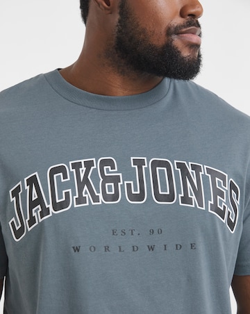 Jack & Jones Caleb Varsity T-Shirt - Blue