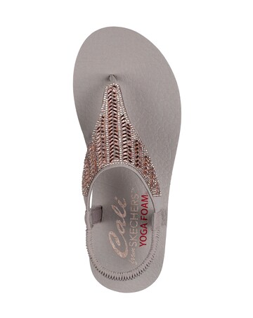 Skechers Meditation Toe Post Sling Back Sandals Standard Fit