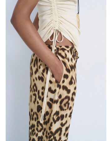 Mango Leopard Print Trousers