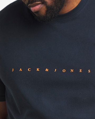 Jack & Jones Star Logo T-Shirt & Short Set - Navy