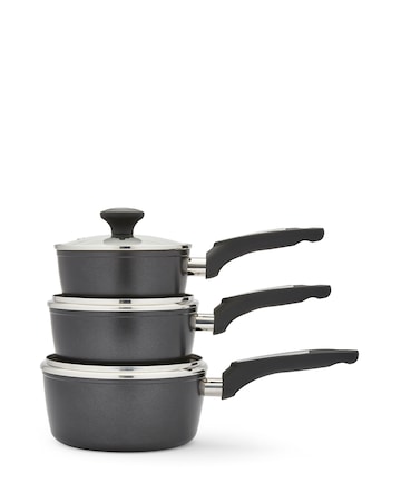Morphy Richards Forged Aluminium 3 Piece Saucepan Set