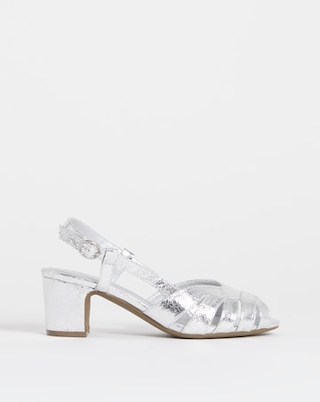 Solana Peep Toe Shoes With Slingback - Extra Wide Fit (EEE)