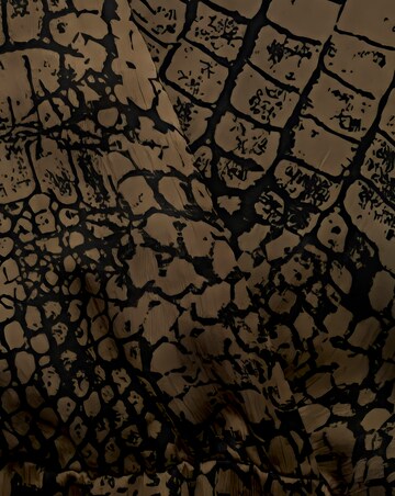 Mango Animal Print Ruffle Dress