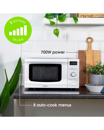 Abode AMD2002S 20L Silver Digital Microwave
