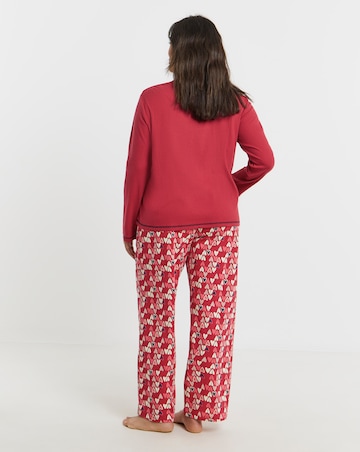 Simply Be (2 Pack) Ribbed Top Pyjama Sets