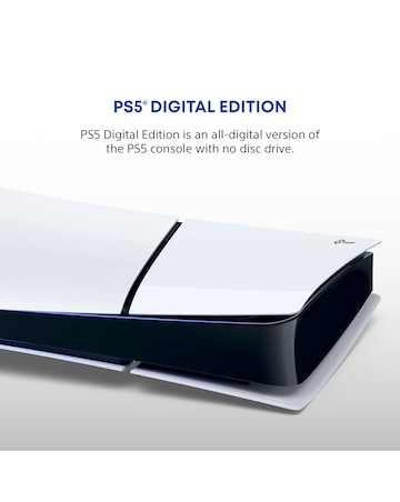 PlayStation 5 Digital & White Dualsense Controller Bundle