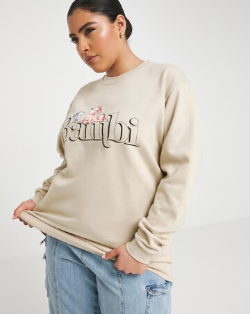 Simply Be Sand Bambi License Sweatshirt