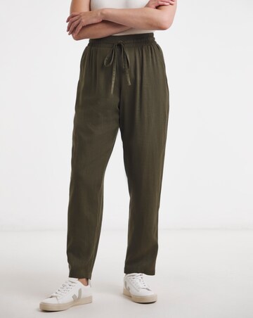 Linen Mix Tapered Trouser