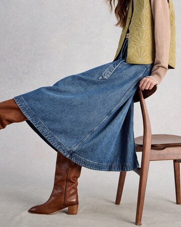 White Stuff Lexi Denim Midi Skirt