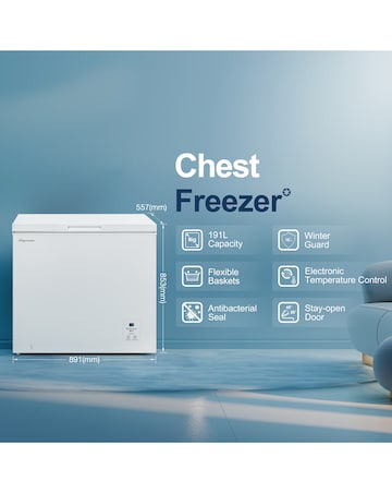 Fridgemaster MCF198E 191L Chest Freezer- E Rated